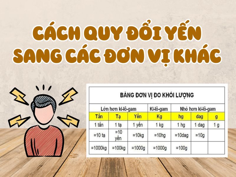 Cách Quy Đổi Yến Sang Các Đơn Vị Khác